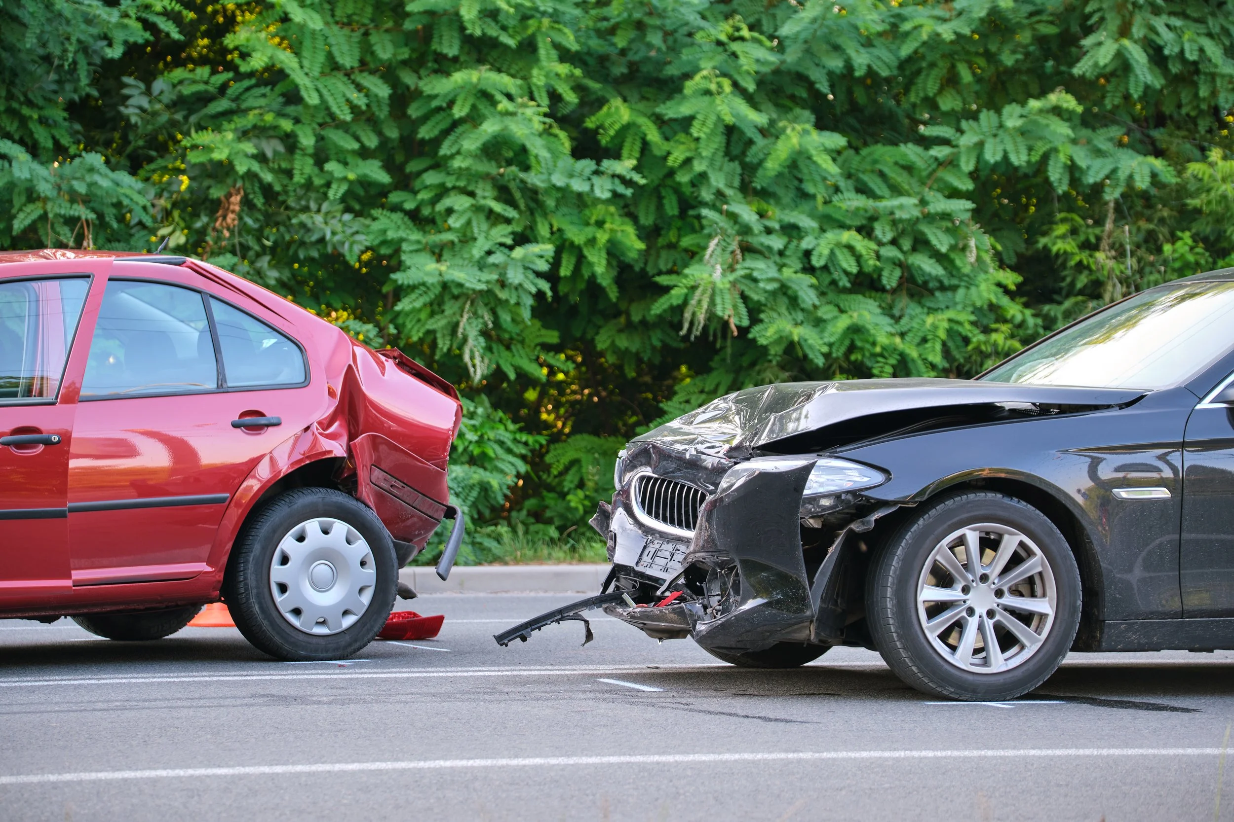 Car accident scene
